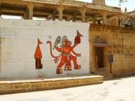 Asisbiz Rajasthan Jaisalmer Fort wall paintings India Apr 2004 01