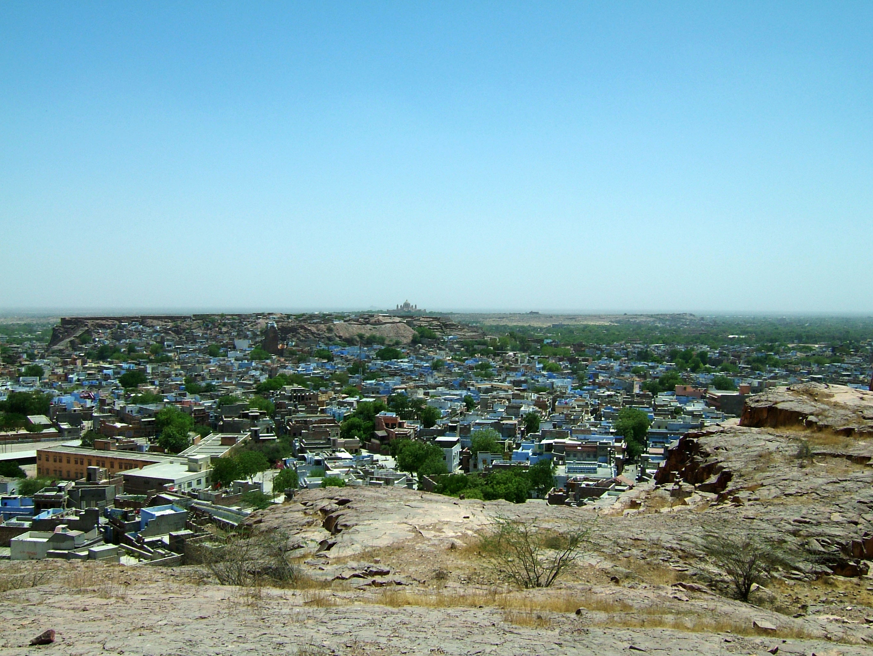 Rajasthan Jodhpur Jaswant Thada panoramic views India Apr 2004 01