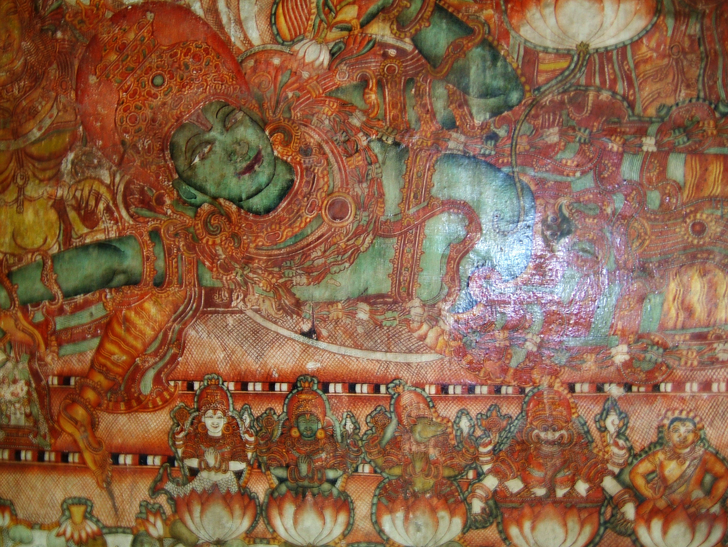 Kochi Mattancherry Palace Dutch Palace paintings India May 2004 04