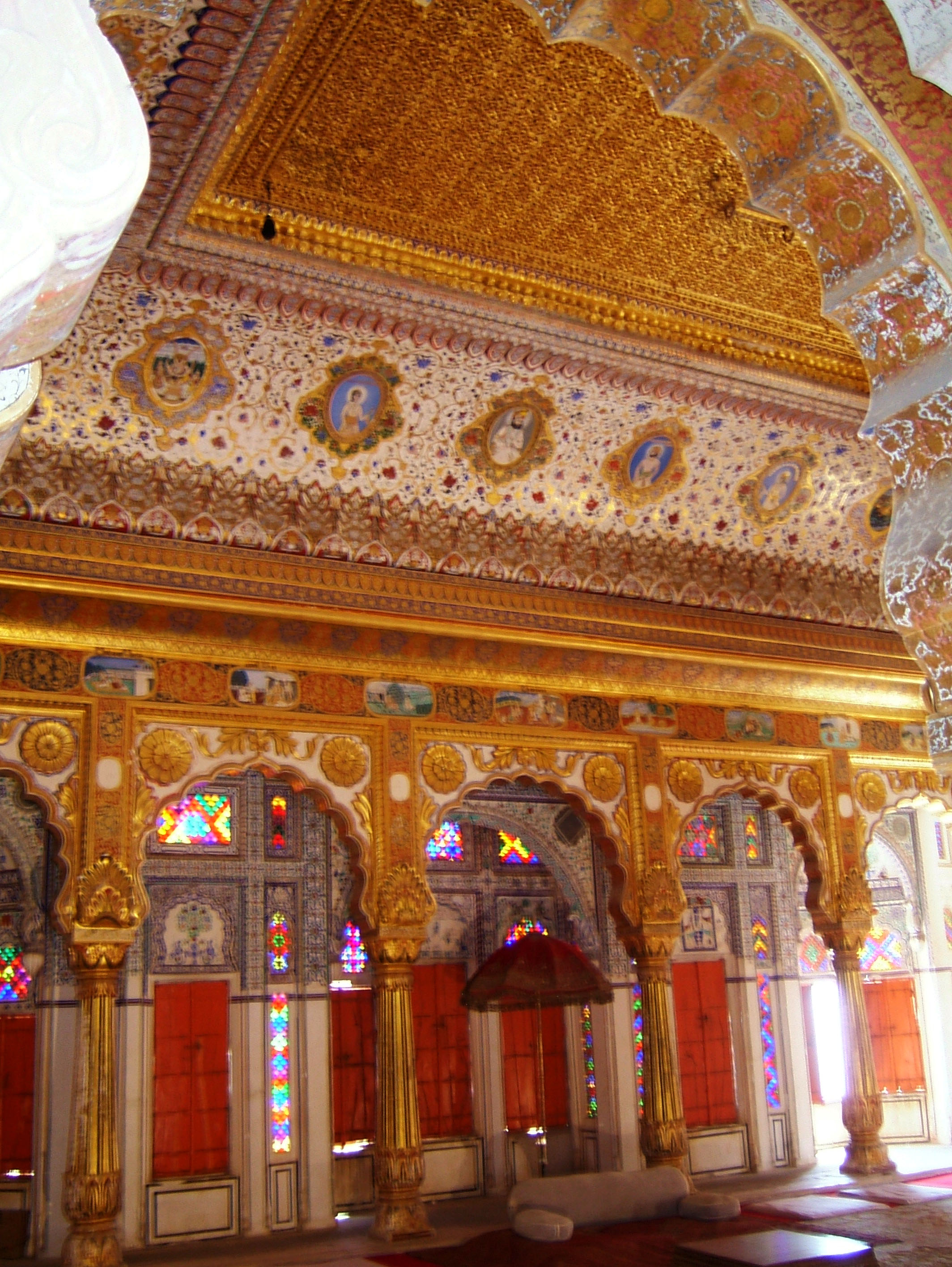 Rajasthan Jodhpur Mehrangarh Fort Period rooms India Apr 2004 01
