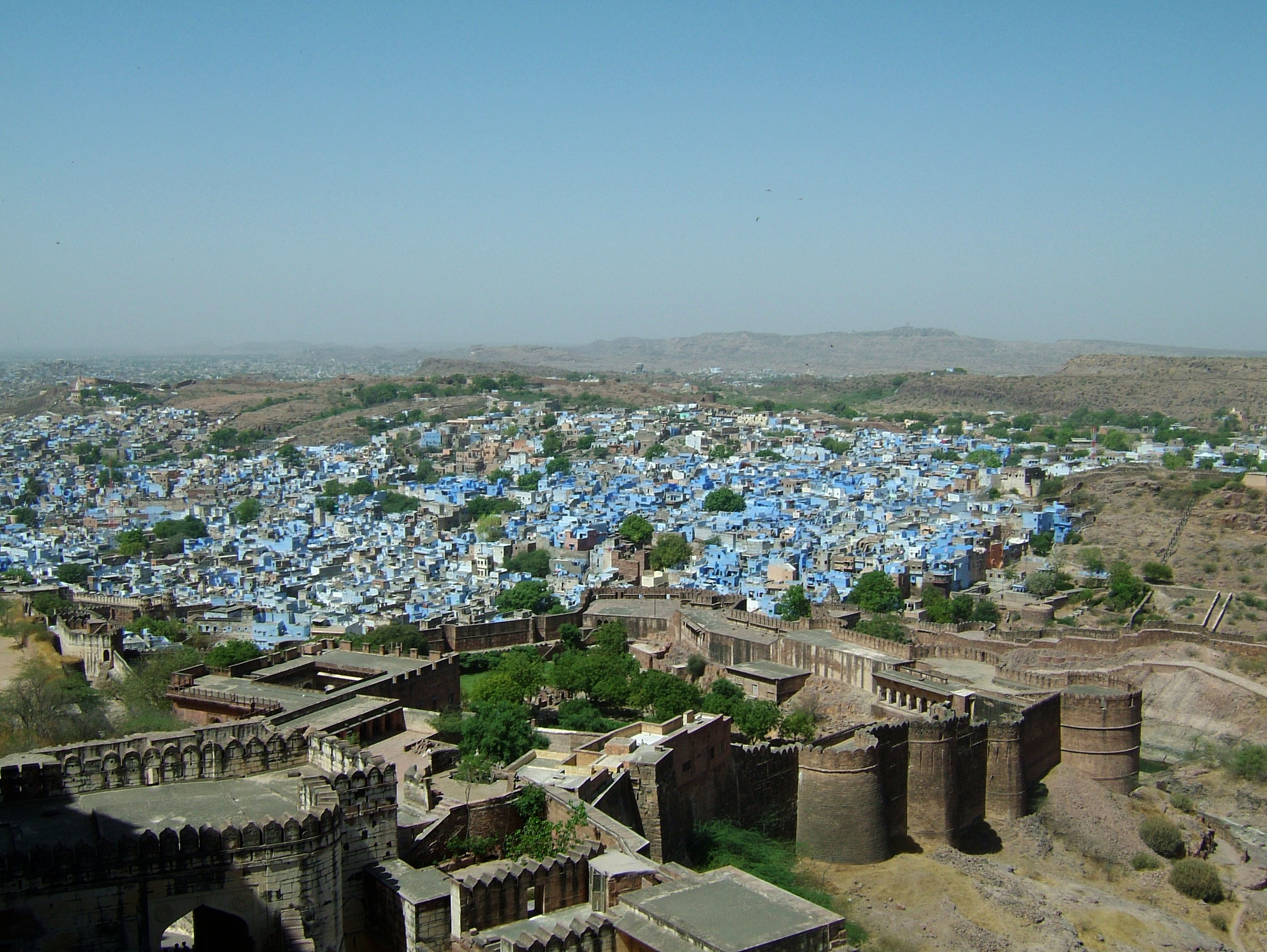 Rajasthan Jodhpur Mehrangarh Fort fortifications India Apr 2004 06