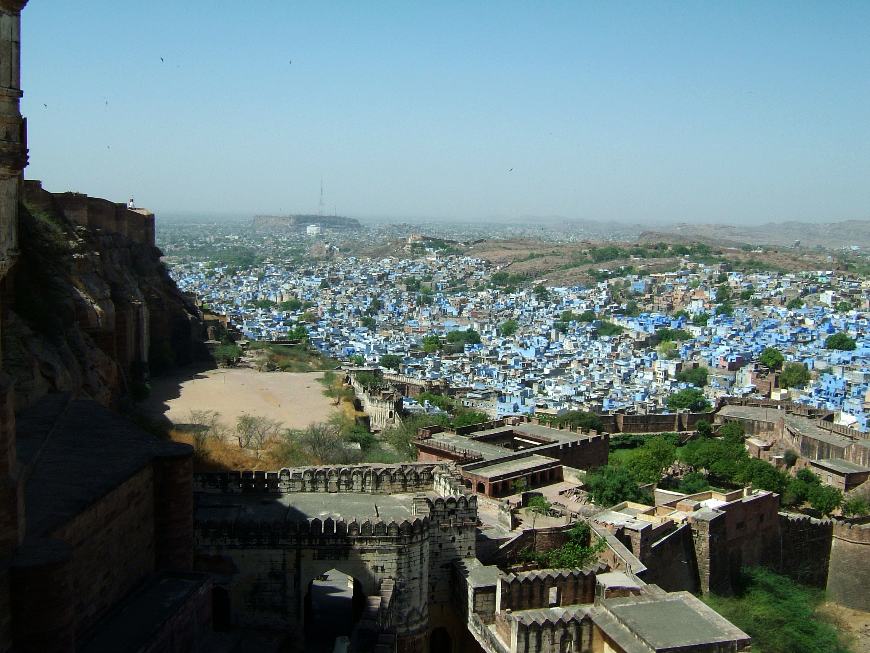 Rajasthan Jodhpur Mehrangarh Fort fortifications India Apr 2004 07