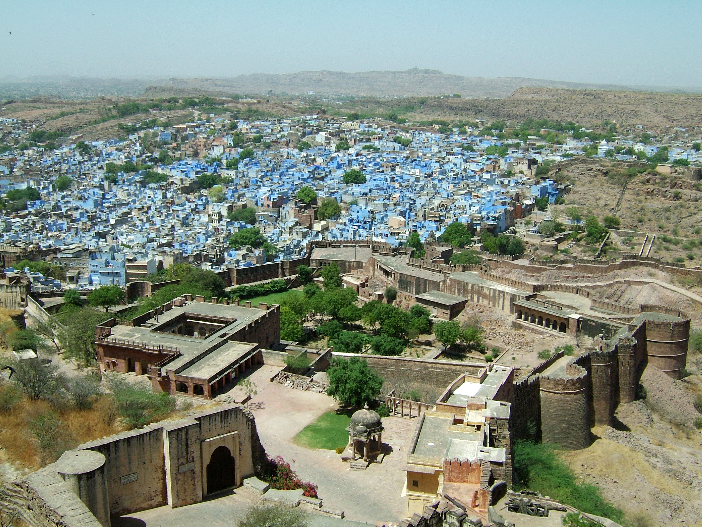 Rajasthan Jodhpur Mehrangarh Fort fortifications India Apr 2004 10