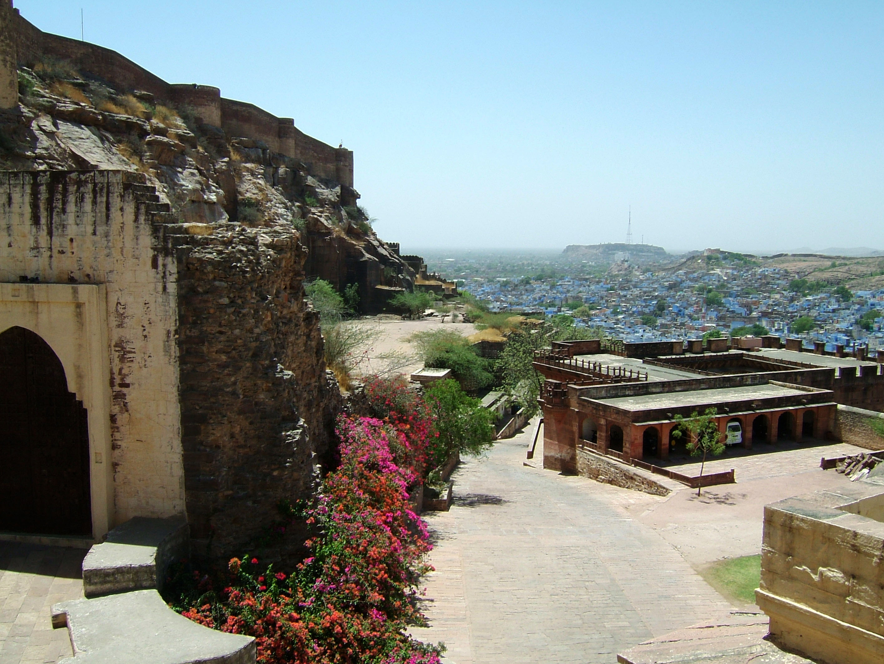 Rajasthan Jodhpur Mehrangarh Fort fortifications India Apr 2004 15