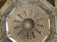 Asisbiz Ranakpur Jain Marble Temple ceiling Frescoes India Apr 2004 04