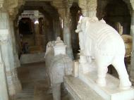 Asisbiz Ranakpur Jain Marble Temple elephant Frescoes India Apr 2004 01