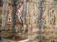 Asisbiz Ranakpur Jain Marble Temple pillars Frescoes India Apr 2004 06