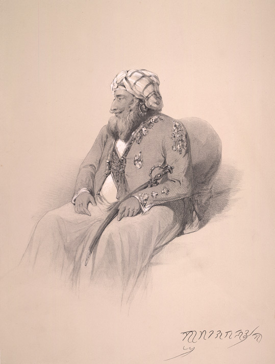 Art Drawing Gulab Singh 1847