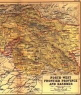 Asisbiz A map drawing of the NWFP Kashmir dated 1909