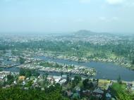 Asisbiz Kashmir panoramic view of Dal Lake and the city of Srinagar India Apr 2008 02