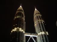 Asisbiz KL Petronas Twin Towers Malaysia at Night Mar 2001 03