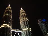 Asisbiz KL Petronas Twin Towers Malaysia at Night Mar 2001 04