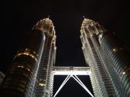 Asisbiz KL Petronas Twin Towers Malaysia at Night Mar 2001 08