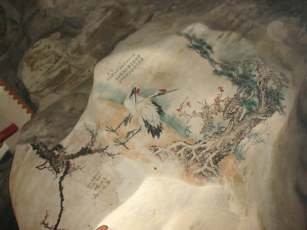 Ipoh San Bao Dong cave Buddhist temple paintings Jul 2000 27