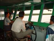 Asisbiz Car ferry captains bridge Ayeyarwady River Dec 2000 02