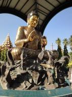 Asisbiz Yangon A Thi Tha Di Bronze Statue of Buddha Dec 2009 04
