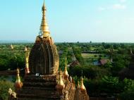 Asisbiz Pagan Dhamma ya zi ka Pagoda panoramic views Nov 2004 05