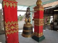 Asisbiz Hlwaga Lake Pagoda bronze bells Mingaladon Yangon Myanmar Jan 2010 01