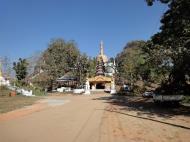 Asisbiz Hlwaga Lake Pagoda main entrance Mingaladon Yangon Myanmar Jan 2010 01