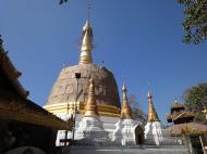 Asisbiz Hlwaga Lake Pagoda main stupa Mingaladon Yangon Myanmar Jan 2010 06