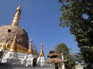 Asisbiz Hlwaga Lake Pagoda main stupa Mingaladon Yangon Myanmar Jan 2010 07