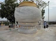 Asisbiz Largest Stone alms bowl Minidhamma Hill Insein Township Yangon 2010 01