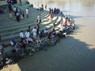 Asisbiz Thanlyin Kyauktan Ye Le Pagoda Island crossing Dec 2000 04