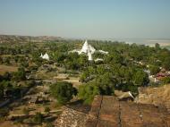 Asisbiz Myatheindan pagoda seen from Mingun Pagoda 01