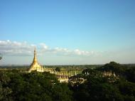 Asisbiz Thanboddhay paya seen from the tower Monywa Dec 2000 04