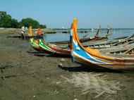 Asisbiz Myanmar Amarapura Mandalay Thaungthaman lake boats Nov 2004 01