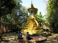 Asisbiz U To near Hle Guu dragon protecting the Buddha statue 2010 02