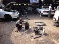 Asisbiz Myanmar Yangon car repair shop 01