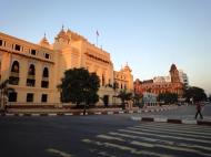 Asisbiz Yangon colonial architecture Sule pagoda Rd Maha Bandula Rd Yangon City Hall 2010 05