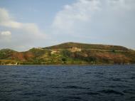 Asisbiz Bagalangit Point Virgin Mary Calumpan Peninsula viewed from a banca Anilao Batangas 02