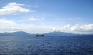 Asisbiz Container ship making the Isla Verde Passage Verde Island Passage Batangas Bay Philippines 01