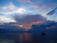 Asisbiz OMG sunset pastels using standard lens White Beach San Isidro Philippines 01