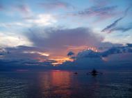 Asisbiz OMG sunset pastels using standard lens White Beach San Isidro Philippines 05