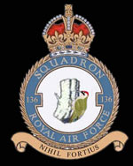 RAF No. 136 Squadron Crest