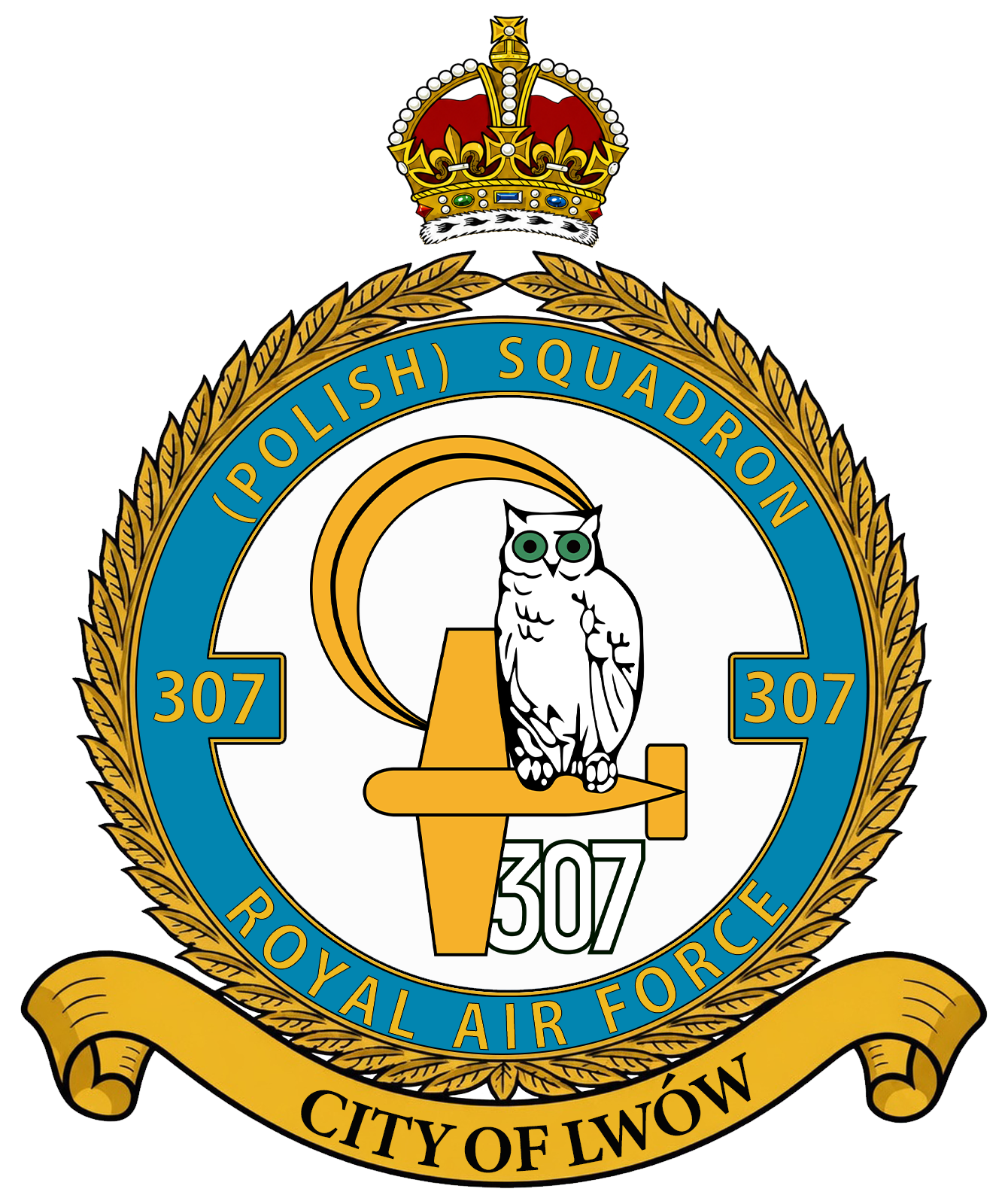 RAF 307Sqn emblem