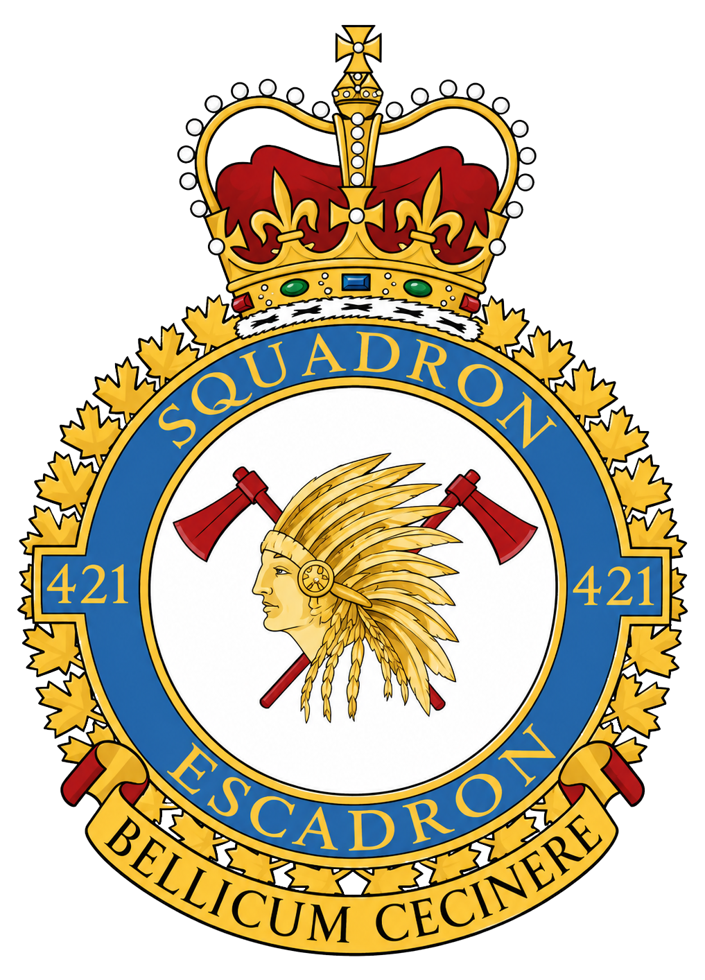 RCAF 421Sqn emblem