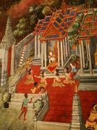 Asisbiz Grand Palace Gold leaf Buddhist artwork Bangkok Thailand 05