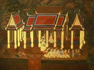 Asisbiz Grand Palace Gold leaf Buddhist artwork Bangkok Thailand 19