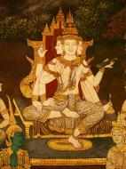 Asisbiz Grand Palace Gold leaf Buddhist artwork Bangkok Thailand 30