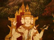 Asisbiz Grand Palace Gold leaf Buddhist artwork Bangkok Thailand 35