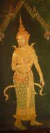 Asisbiz Grand Palace temple doors Gold leaf Buddhist paintings Bangkok Thailand 10