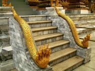 Asisbiz 07 Phra Mondop dragon stairs Grand Palace Bangkok 2010 03