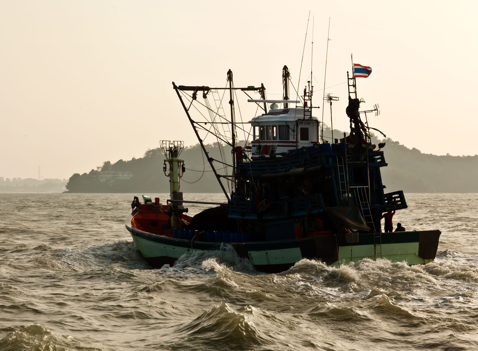 Thai fishing boat PSF 2266 Phuket Province Thailand 01