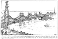 Asisbiz 0 Sketch drawing of proposed Trans Bay Suspension Bridge 1913 0A