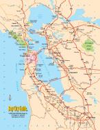 Asisbiz 0 Tourist Map San Francisco Bay Area North California Freeway System 0B