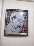 Asisbiz HCMC Nha Rong Quay Museum paintings done with buttons 2009 14